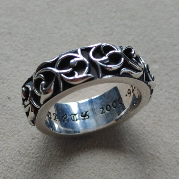 Chrome Hearts Eternity Vine Band ring size US 9 New 12.89gr 925 Sterling Silver - Picture 1 of 11